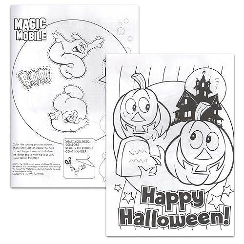 Miniatura 2 de Kids Halloween Coloring Books Super Set -- Bundle with 6 Disney Sesame Street Books featuring Mickey Mouse, Elmo, Minions, and More with Stickers