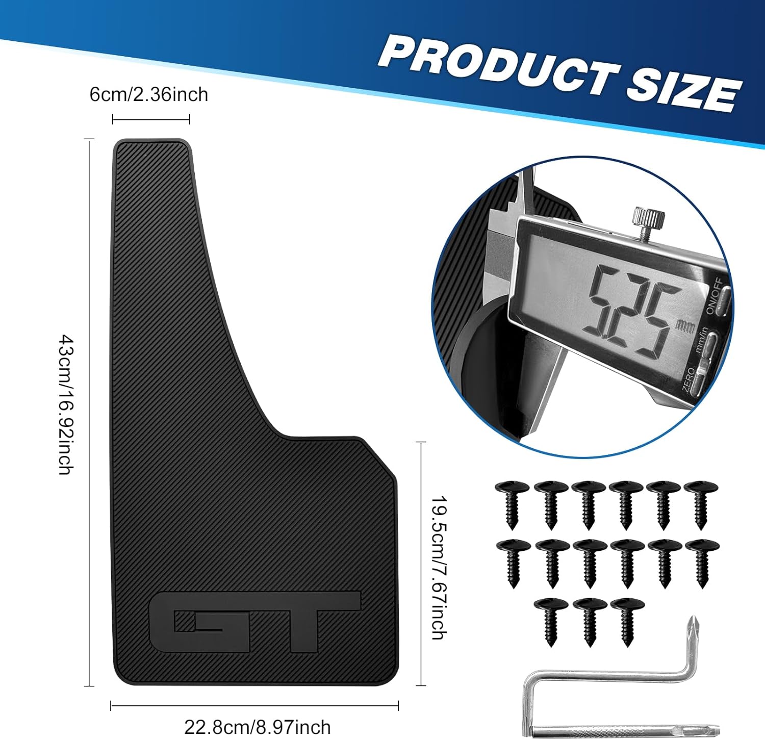 4 Pcs Universal Black Soft Rubber Mud Flaps - Prevent Mud Splashes, Enhance Appearance, Easy Install, Waterproof & Scratch Resistant - Ideal for Sedan SUV and Urban/Suburban Cars -GT