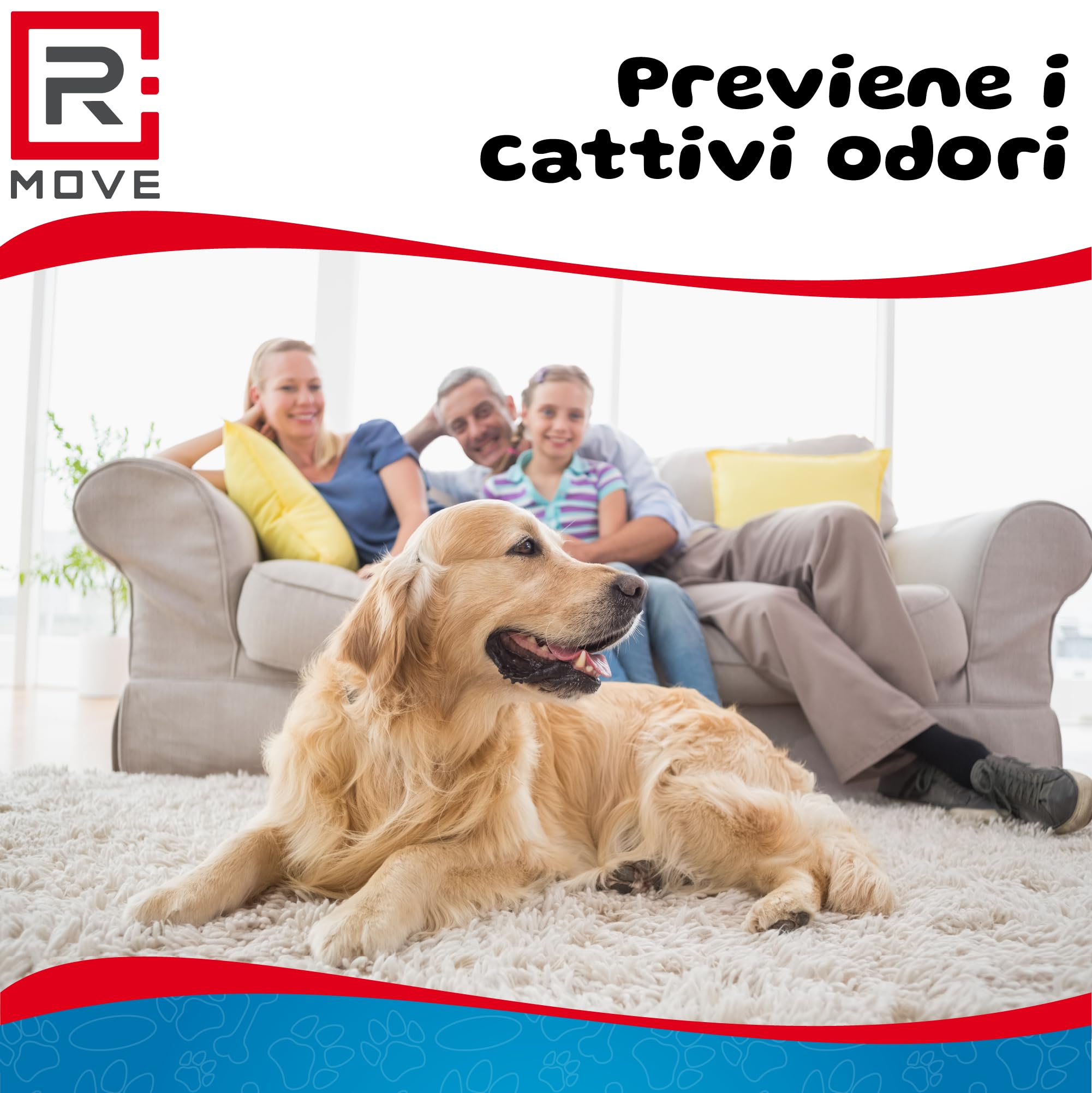 RMOVE 120 podkładów dla psów 60 x 90 cm, bardzo chłonne maty do toalety dla psów, podkłady z powłoką przeciwzapachową, podkłady dla psów, wodoodporne maty podkładowe (60 x 90 cm (120 szt.)