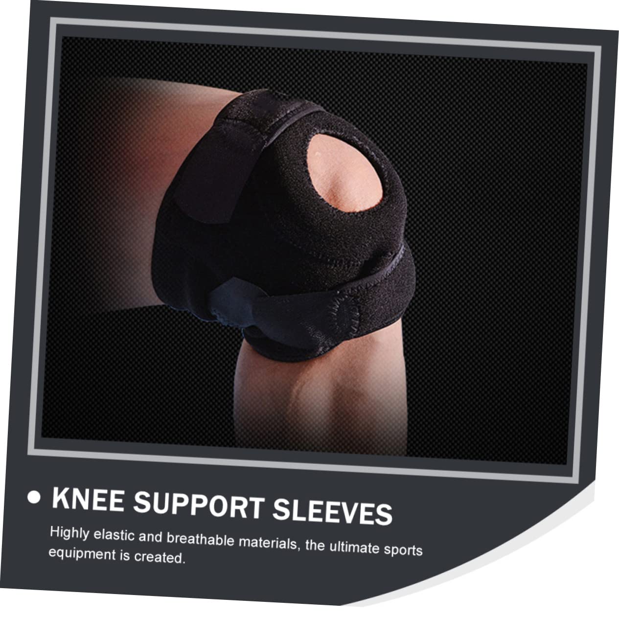 NAMOARLY 2pcs Basketball Knee Pads Knee Protection Booster for Men Compression Sleeves for Sports Stabilizer