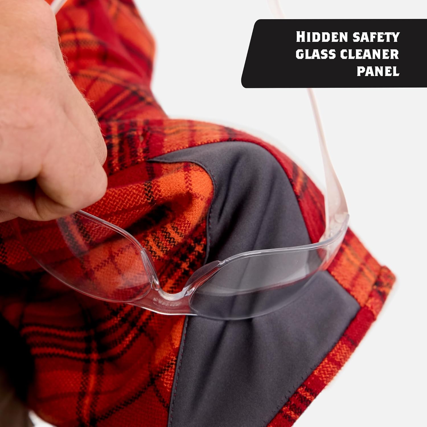 BRUNT Flannel Shirt - Heavy-Duty Stretch Cotton/Spandex Blend - Chest Pockets with Adjustable Flaps