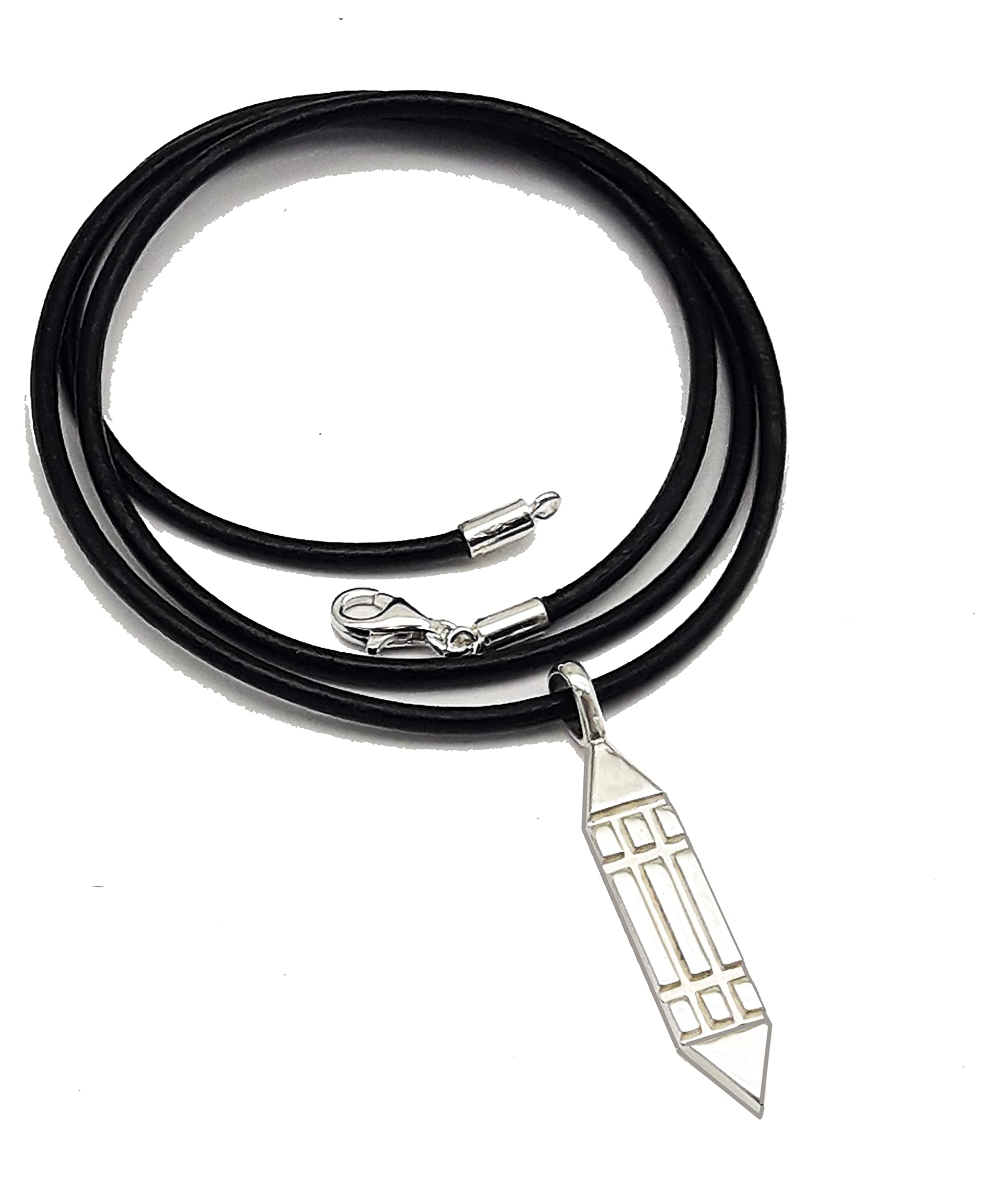 Atlante Colgante Plata - anillo Atlante - Colgante hombre mujer plata - Amuleto Energía