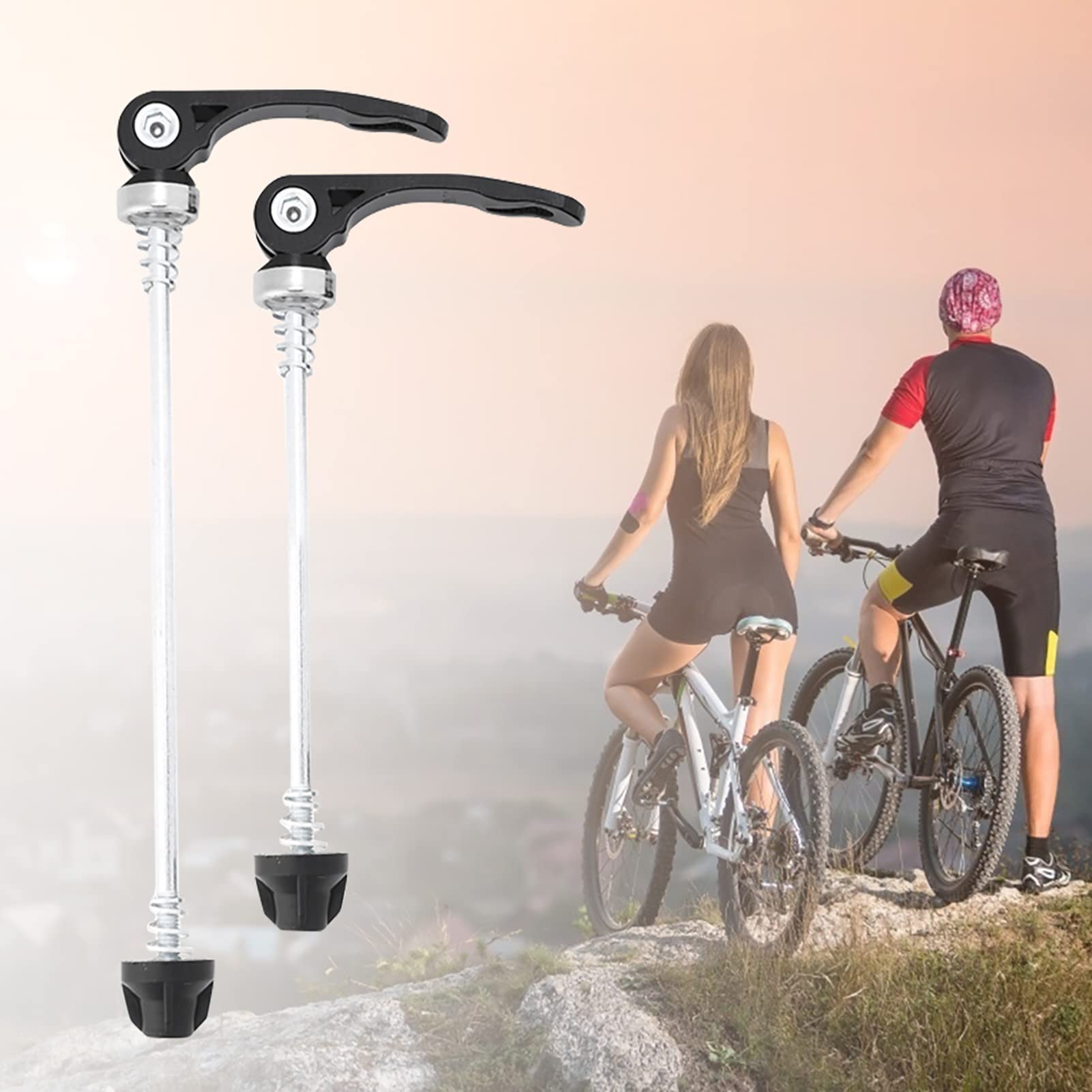 Brochettes à dégagement rapide pour vélo - Levier Qr - Fermeture rapide - Essieu avant - Roue arrière - Moyeu de