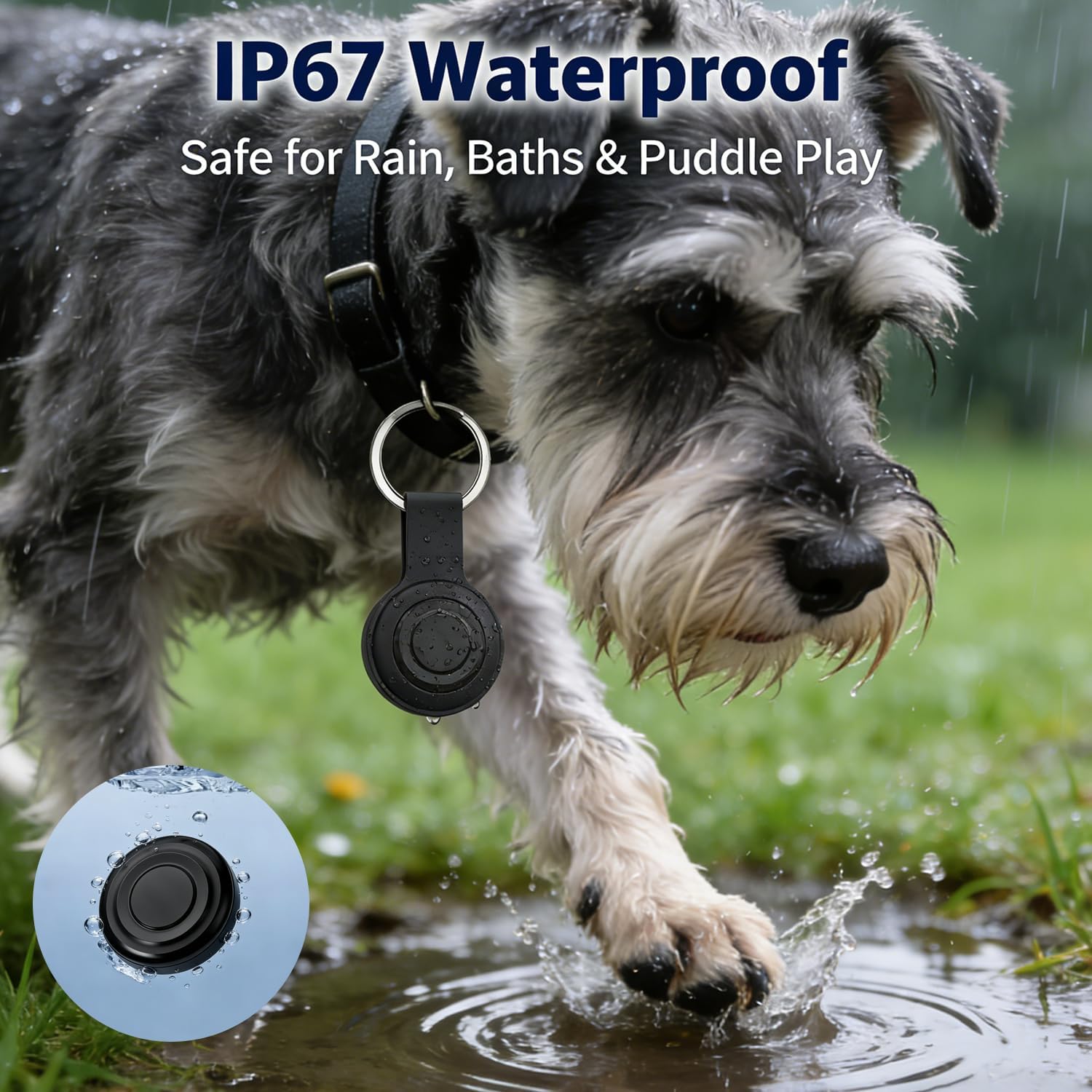 Pet GPS Tracker: A smart Collar with Real-time Location Tracking—no Monthly fees, no SIM Card Required, Real-time Tracking for Small Pets, Compatible with Android and iOS, 356-day Battery Life