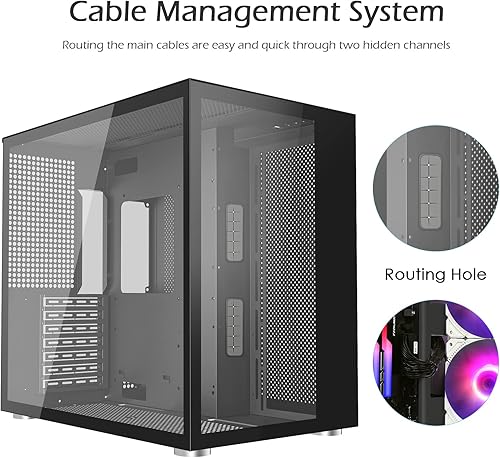 B0BRC5JY4N_image_6 SZD S580 ATX - Carcasa de PC de torre media, chasis de computadora para juegos de escritorio, puerto USB tipo C de ES frontal, paneles de vidrio