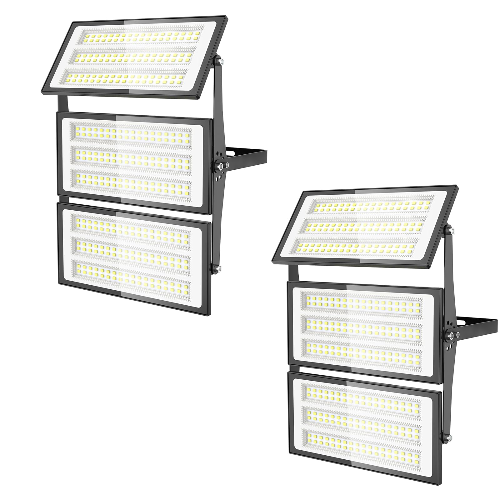 Ankishi 300W LED Floodlight Outdoor - Super Bright 30000LM Outdoor Security Lights IP66 Waterproof Flood Lighting 6000K Cool White Wall Light Outdoor Lights for Garage Patio Backyard Front Yard-2Pack