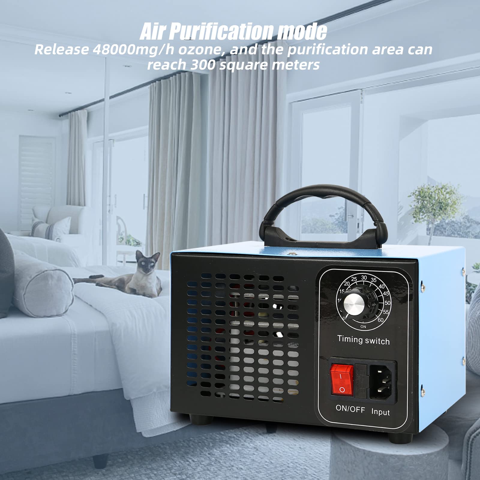Générateur D'Ozone JOBYNA 10,000 Mg/h - Purificateur D'Air Avec Télécommande Pour Éliminer Odeurs Et Fumée