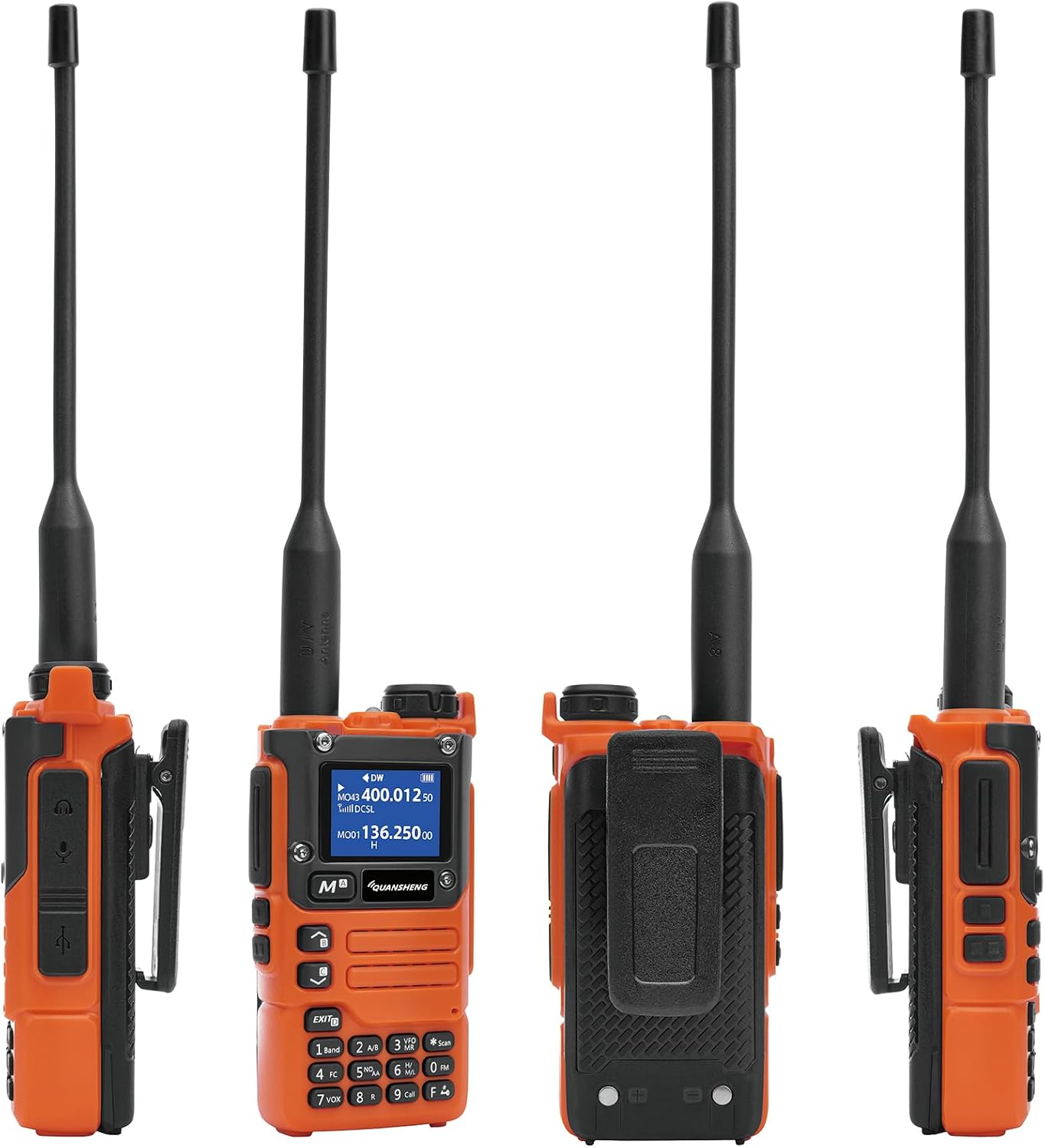 Quansheng UV-K5(8)/K6 200 Channel Two-Way Radio, Long Range Walkie Talkie with NOAA Weather Alerts and Weather Scan, FM/AM/Air Band Radio(RX), VOX, VHF UHF Ham/Amateur Radio