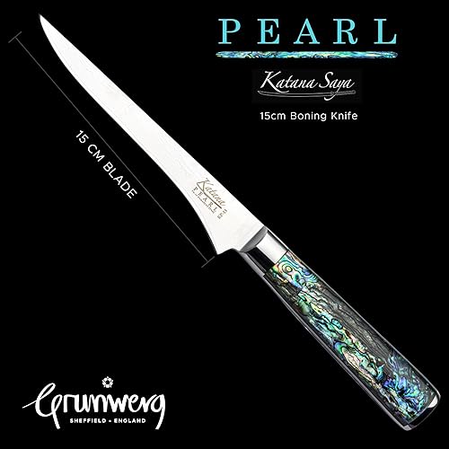 Miniatura 10 de Grunwerg -Cuchillo Santoku Katana Pearl KP-02 7.1 in