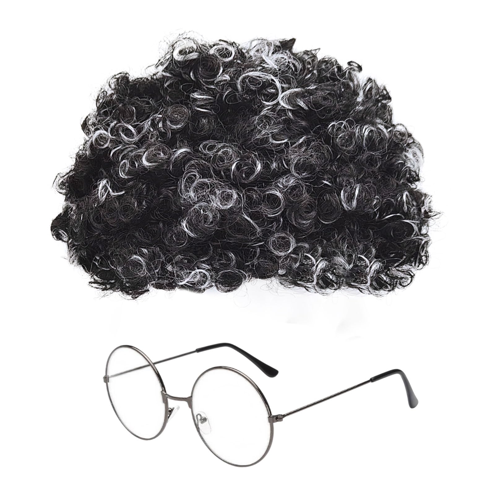 Parrucca Da Nonna Grigia Per Bambini - Travestimento Carnevale E Feste A Tema