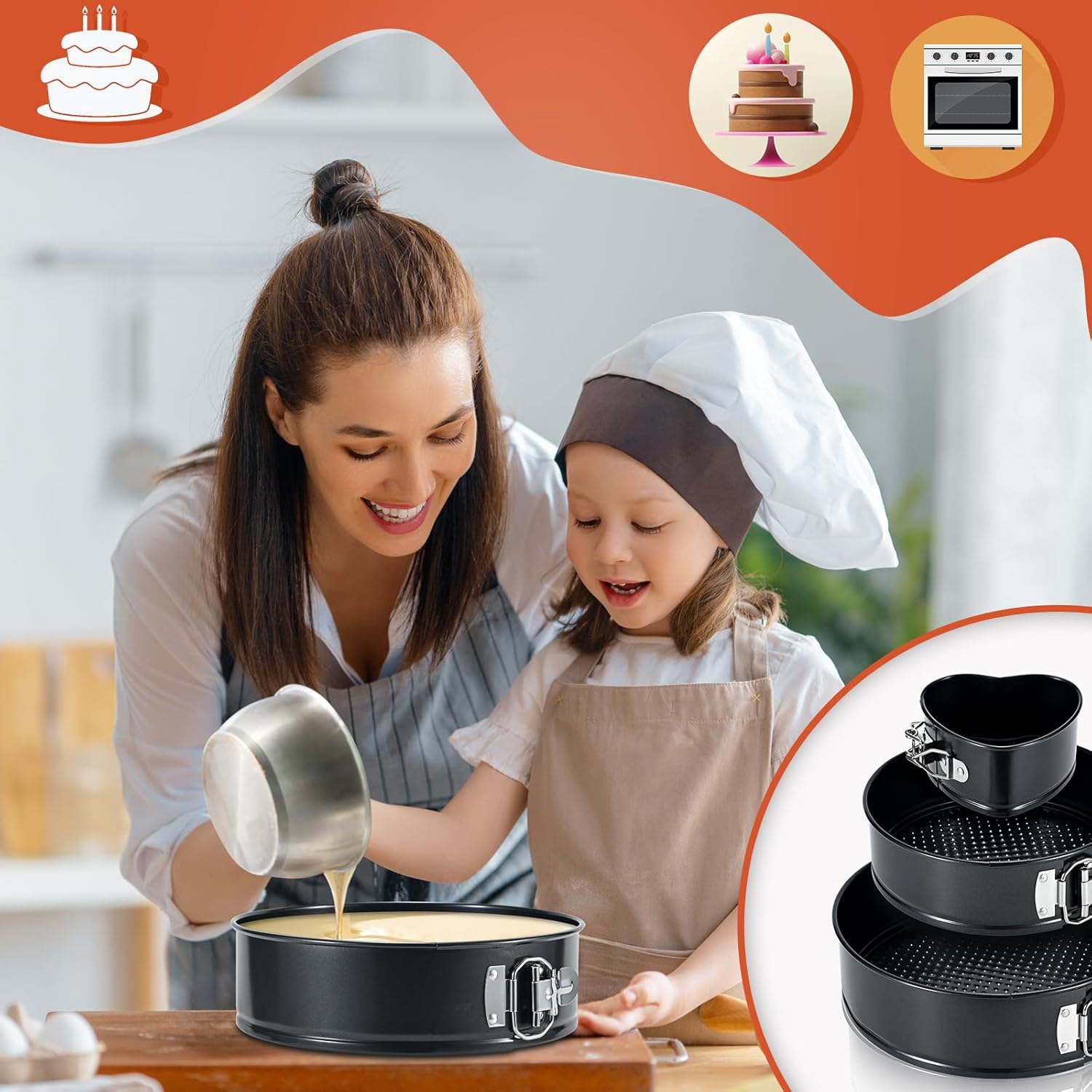 Non-Stick Cheesecake Pan Set