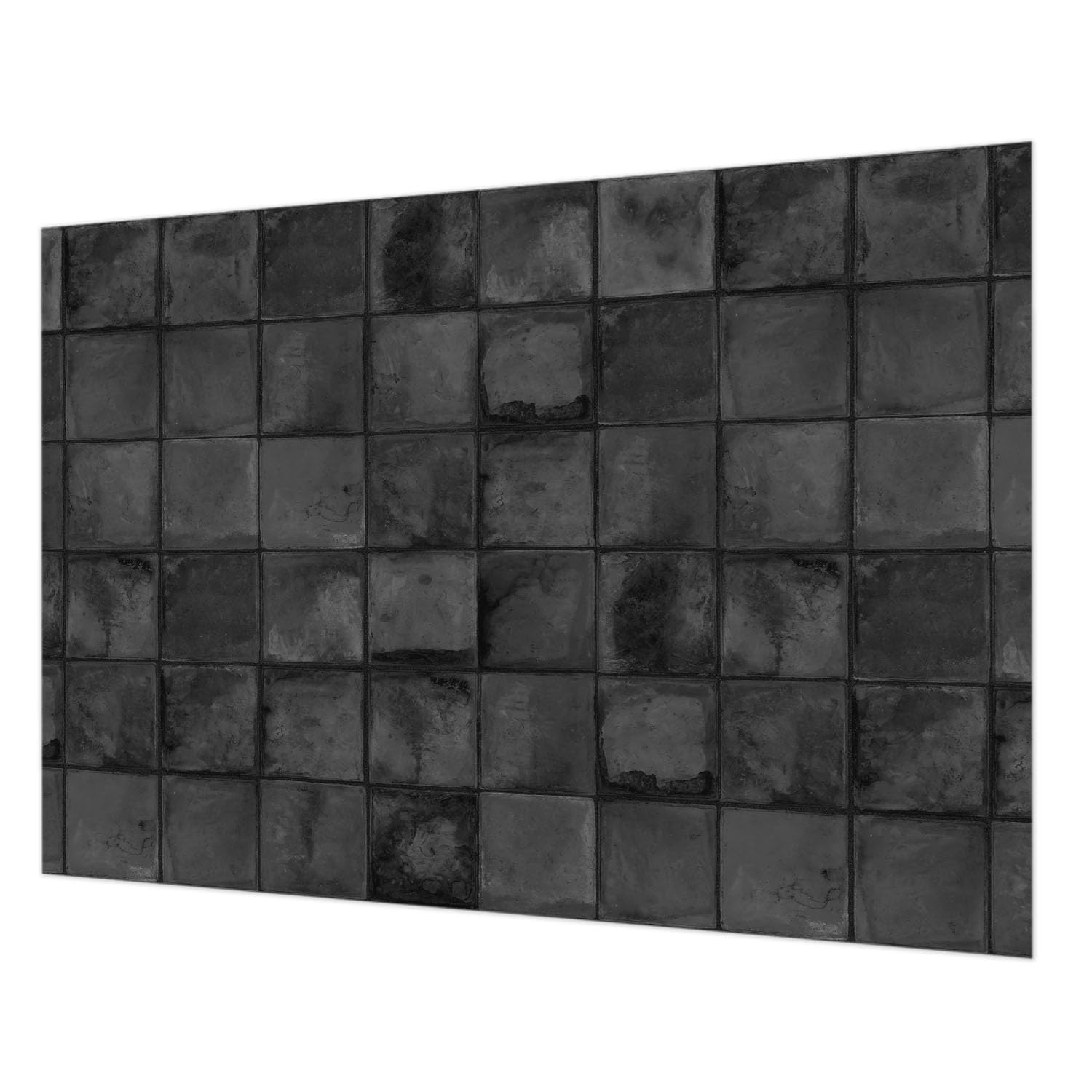 Papier peint intissé carreaux gris pour transformer l'ambiance d'une chambre
