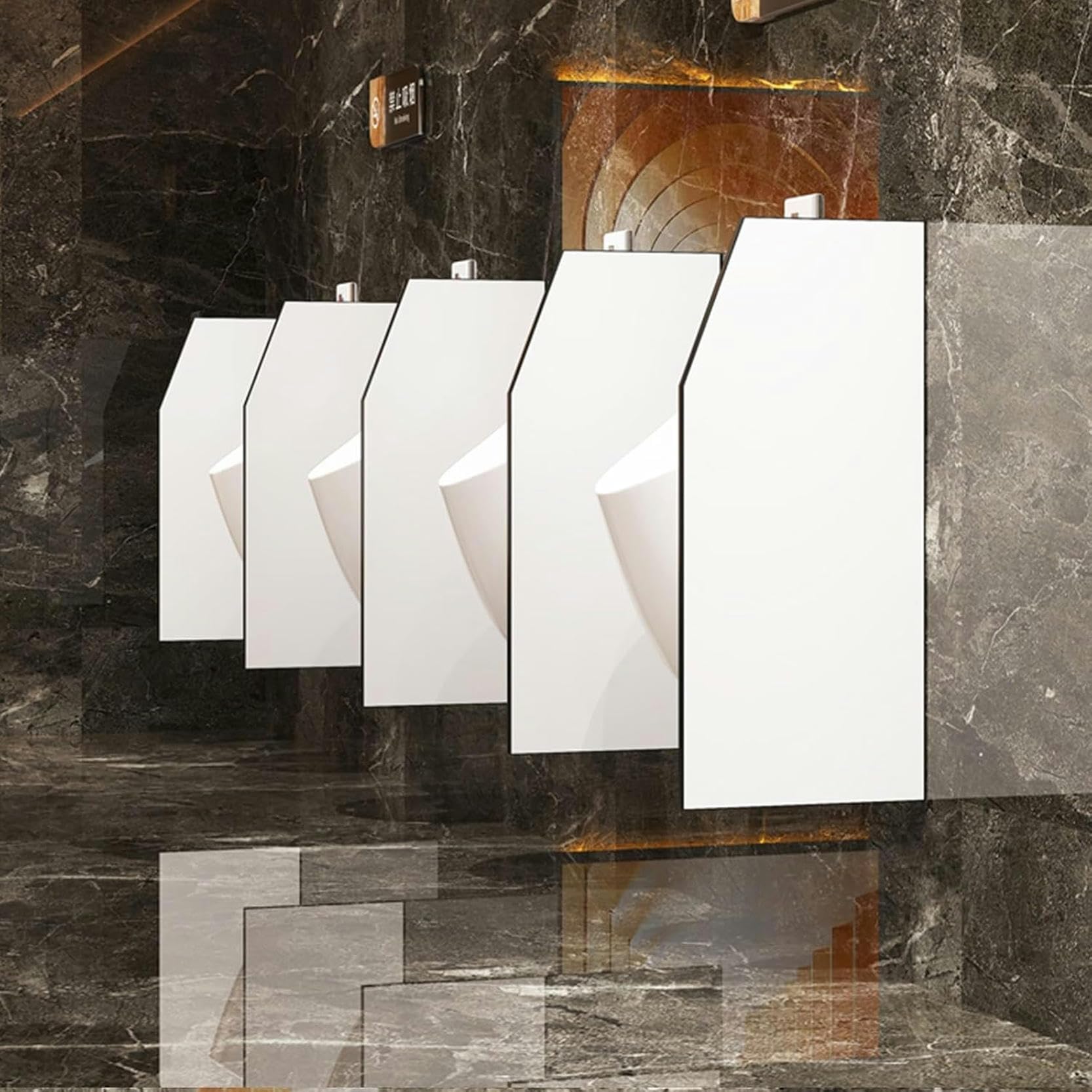 Pantalla de privacidad para urinario ideal en baños de restaurantes y zonas comunes