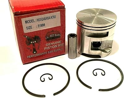 Piston Kit Fits Husqvarna K760/K770 Concrete Saws 51mm Replaces Husqvarna Part # 506372403, 506372402 Two Day Standard Shipping to all 50 States
