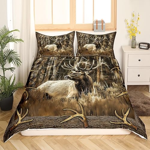 Miniatura 10 de Funda de edredón de oso tamaño King para adolescentes y niños, funda de edredón a cuadros de búfalo, decoración del hogar, juego de ropa de cama