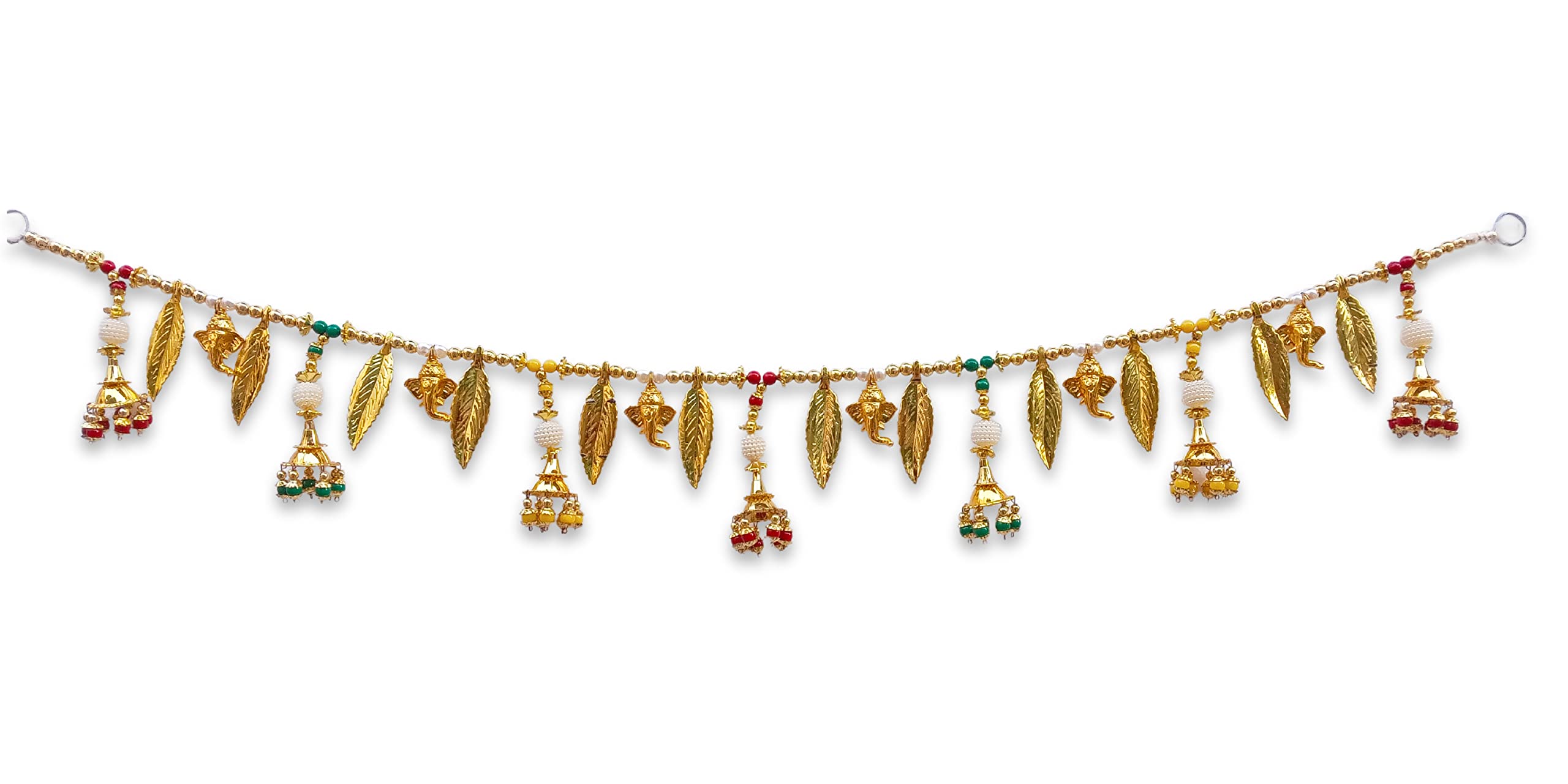 CraftVatika Toran Bandarwal for Door Latest Wall Hanging Home Decor Traditional Fancy Ganesha Toran Bandarwar for Temple Mandir Pooja Room Decoration (39 x 4 Inches) (B08HMRJB8G) Amazon Price History, Amazon Price Tracker