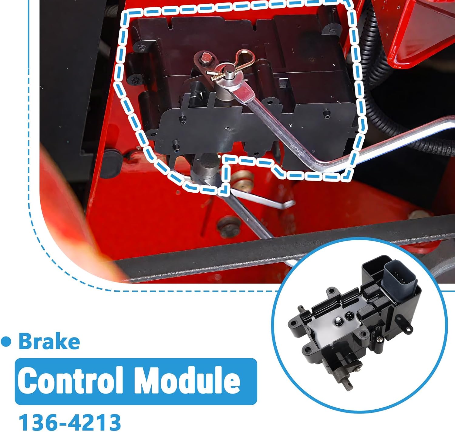 Brake Control Module Compatible with Toro TimeCutter Exmark Quest E S Series Lawn Mowers Replaces 136-4213 130-6892 132-0935