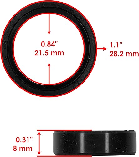 Miniatura 2 de Caltric Sello de aceite del brazo oscilante trasero compatible con Yamaha YFZ450X 2010-201193106-22019-00