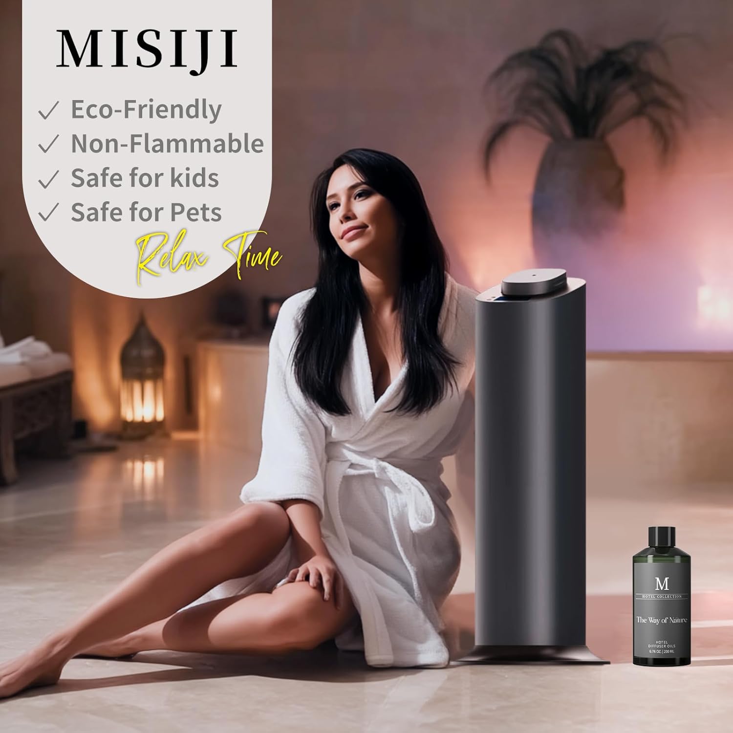Hotel Collection Diffuser Oil-The Way of Nature, 6.76 Fl Oz (200ml), Home Luxury Aroma & Hotel Fragrance Diffuser Oil for Aromatherapy Bigger Bottle& Longer Lasting