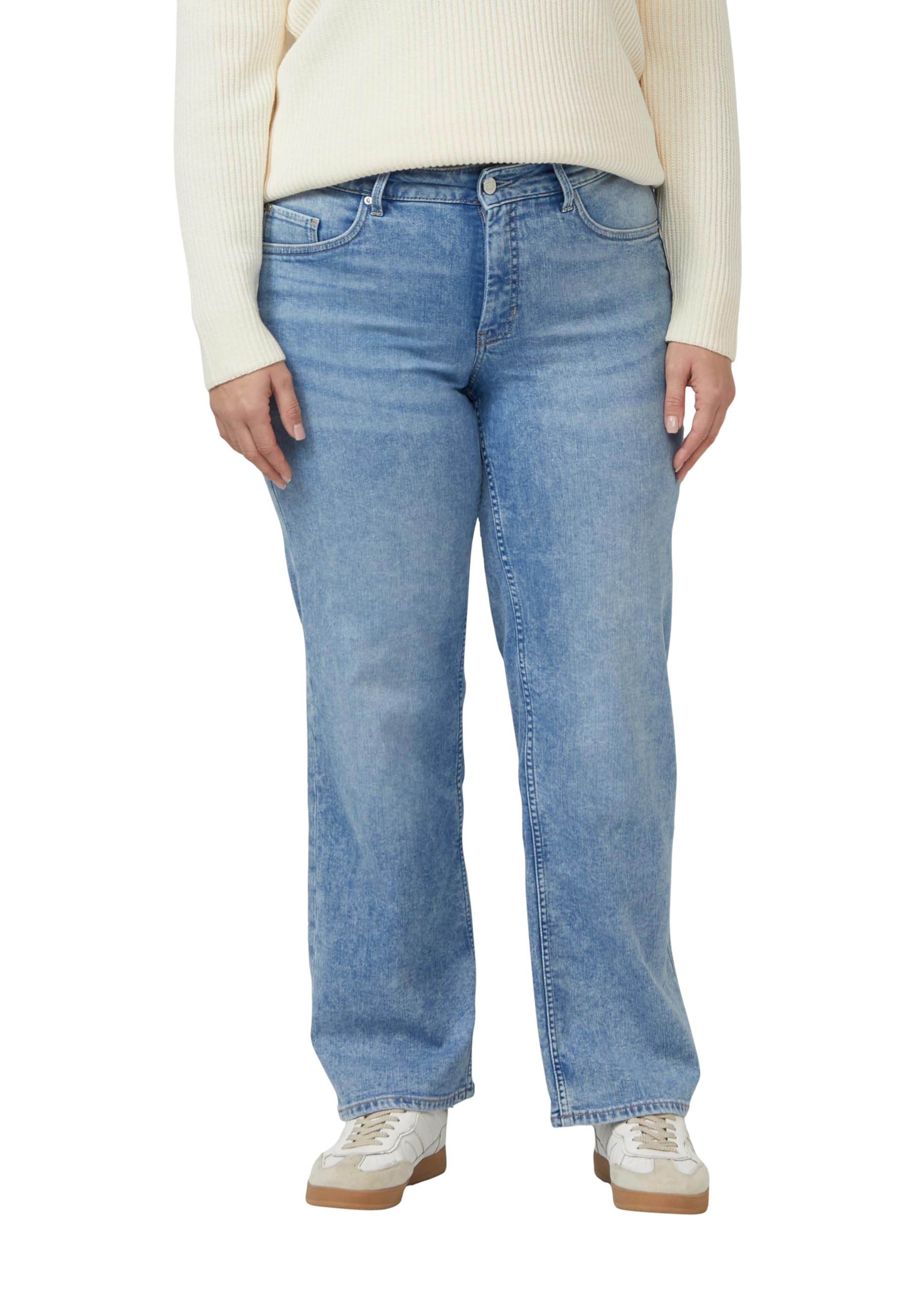 s.Oliver Damen Jeans Hose, Straight Leg Jeans/Straight Fit/Mid Rise/Straight Leg