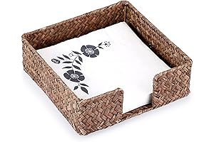 Sumnacon Napkin Holder, Woven Napkin Holder Table, Seagrass Napkin Basket
