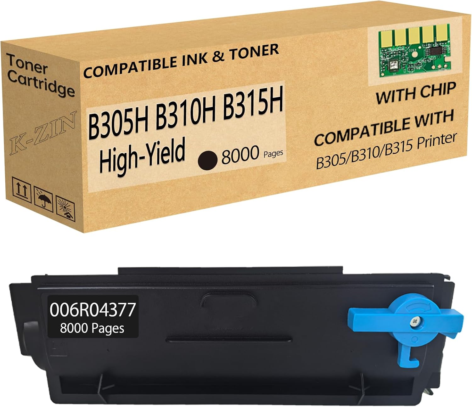 K-ZIN B310 B315 B305 Black High-Yield...