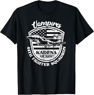 44th Fighter Squadron Vampires Kadena Air Base Okinawa Japan T-Shirt