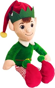 Christmas Elf Plush Dangly Festive Soft Toy - 34cm