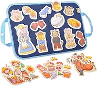 Vista 16 de CHEFAN Juego de Historias con Tablero de Fieltro/Franela de 4 Piezas, Piezas de Fieltro PRECORTADAS para Tiempo de Círculo en Preescolar