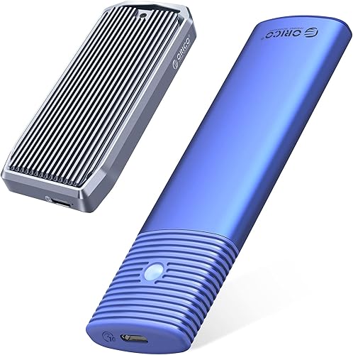 ORICO Adaptador de gabinete SSD M.2 NVMe SATA de 40 Gbps sin herramientas, USB C 3.2 Gen 2 10 Gbps NVME, 5 Gbps NGFF SATA PCIe M-Key(B+M Key)