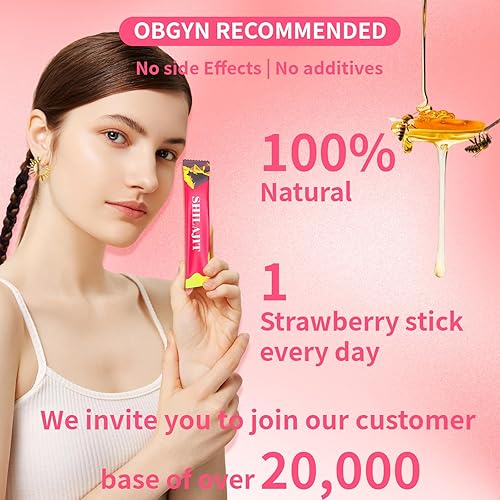 Miniatura 4 de She Lajit Shilajit - Palitos de miel Shilajit para mujer con shatavari y azafrán, para el equilibrio hormonal y el equilibrio energético del PH,