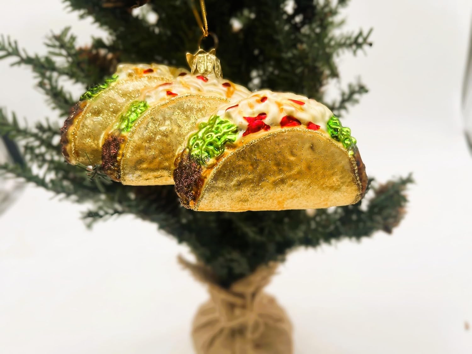 Kurt Adler Noble Gems Tacos Christmas Ornament - Image 4