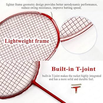 Amazon | JOSWAY プロフェッショナルバドミントンラケット、軽量