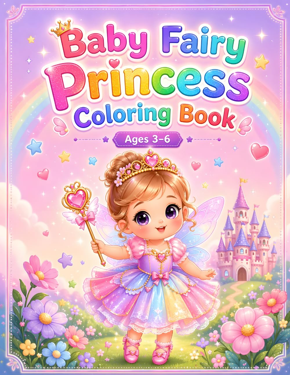 Baby Fairy Princess Coloring Book: For Kids Ages 3–6: Cute, Easy and Fun Fairy Coloring Pages for Toddlers and Preschoolers (Cute Baby Coloring Book Series)