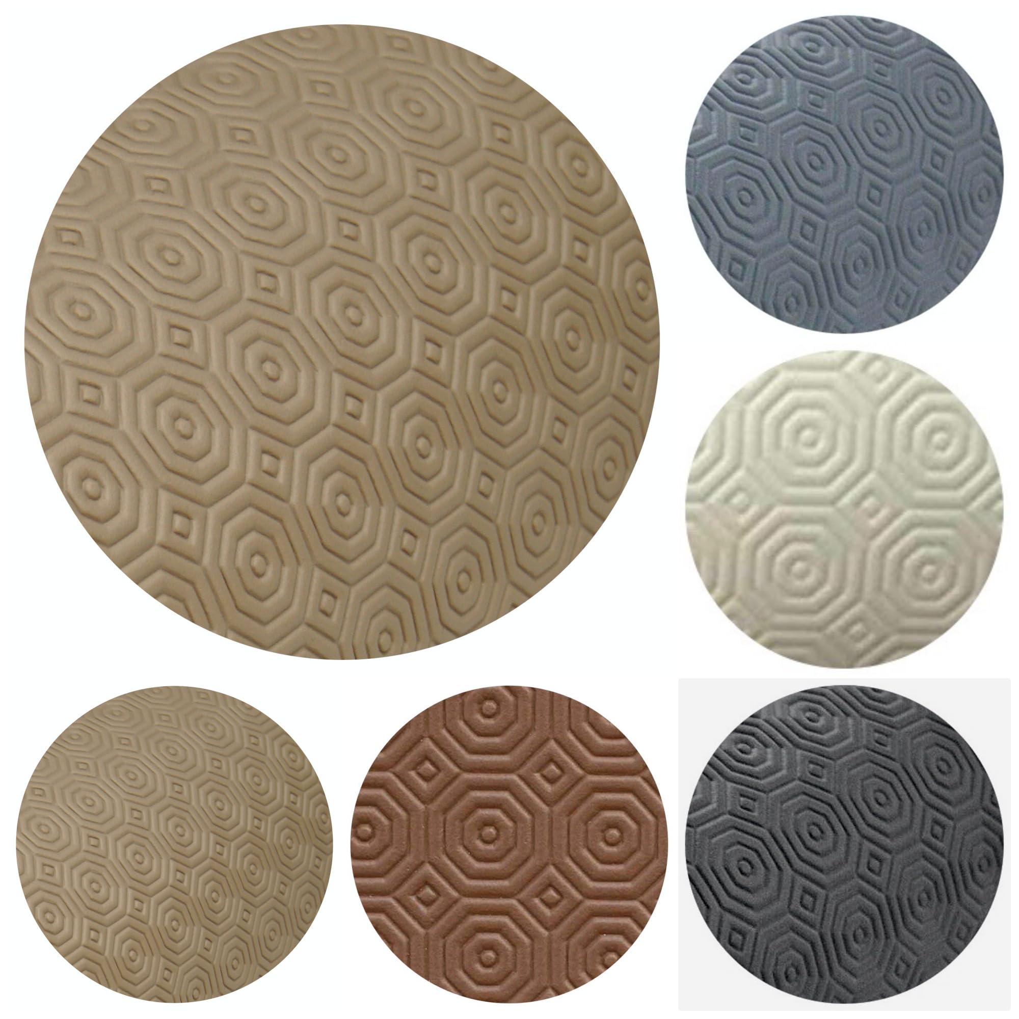 Toptablecloths ROUND Table Protector Heat Resistant Felt Grey, Cream, Beige, Brown, Black (Grey, Round 90 cm)