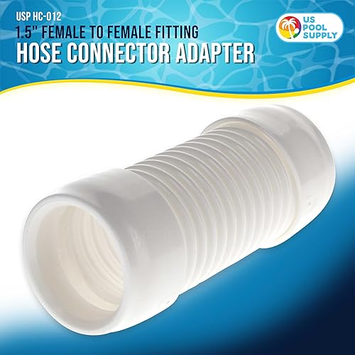 Miniatura 6 de U.S. Pool Supply Acoplamiento de conector de manguera de 1-14" o 1-12" para aspiradoras de piscinas, limpiadores o mangueras de bomba de filtro -