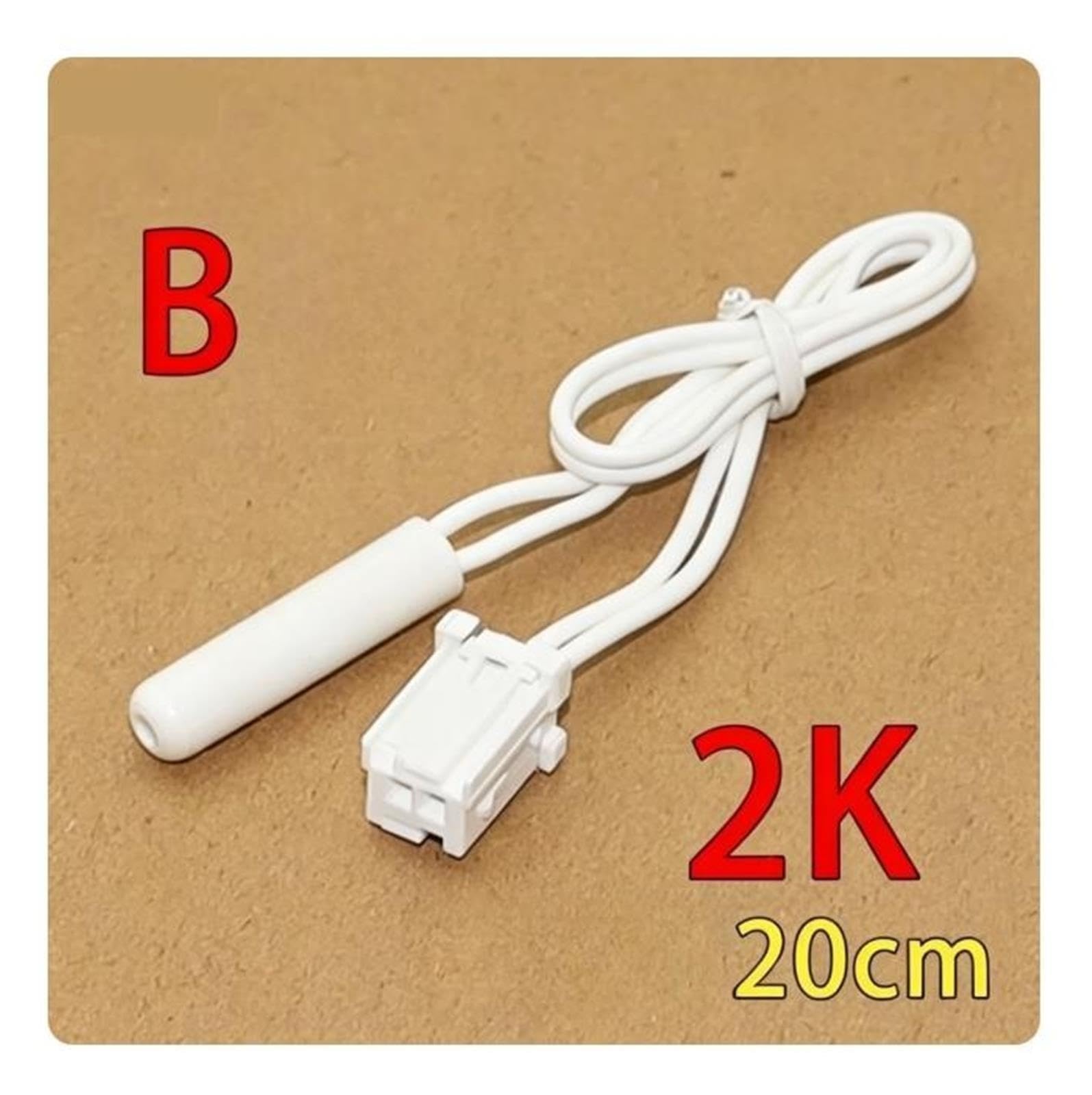 Austausch Des Kühlschrank-Abtautemperatursensors, NTC-Thermistorsonde, 2K/5K-Spezifikation, Kompatibel Mit Midea-, Hisense- Und Haier-Kühlschränken(5k 30cm)