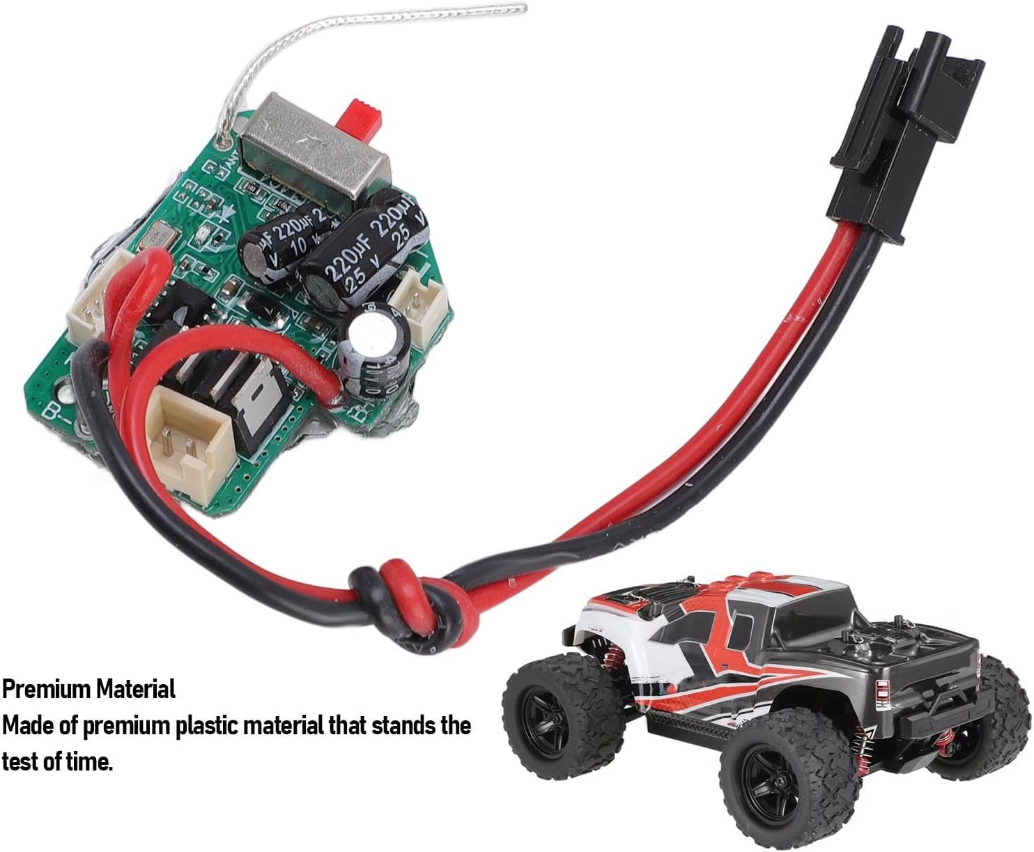 RC Car ESC Receiver, Spare ESC Receiver Upgrade for Improved Control Performance with Secure Connection, for HS 18301 18314