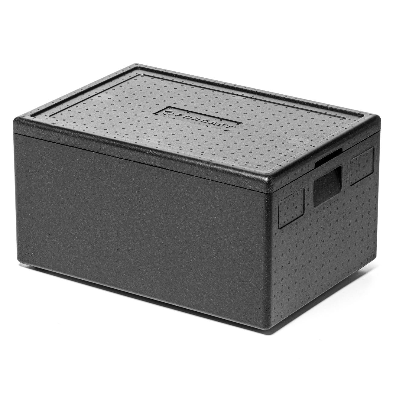 Thermobox, Universale, Polistirolo/Poliolefina, Nero, Dimensioni 68,5x48,5x36,5 cm, Capacità 80 l, Per la conservazione e il trasporto di prodotti caldi, freddi e congelati
