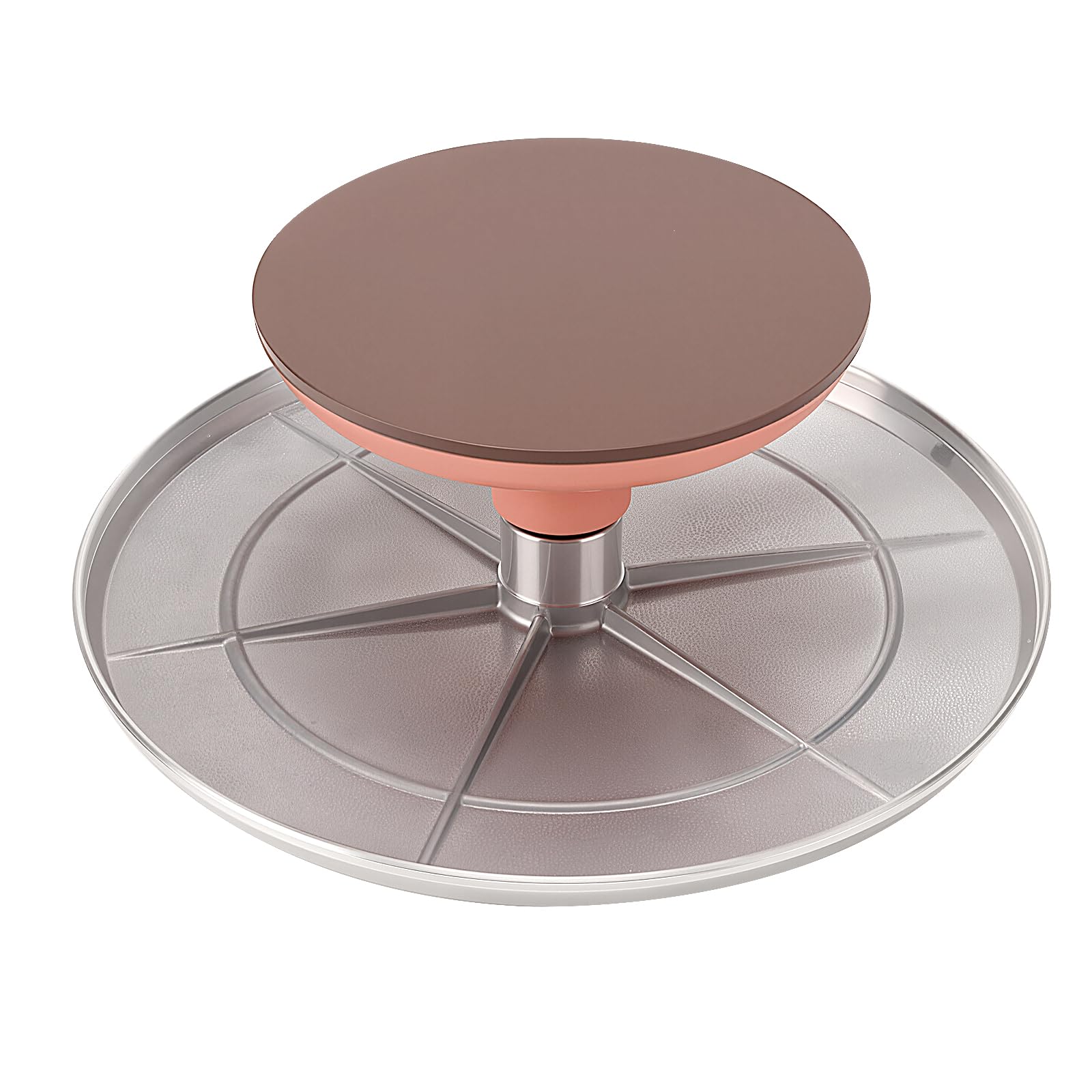 Plateau tournant à gâteau de 30,5 cm, support rotatif en alliage d'aluminium avec 3 spatules à glaçage | Kit de décoration de gâteau