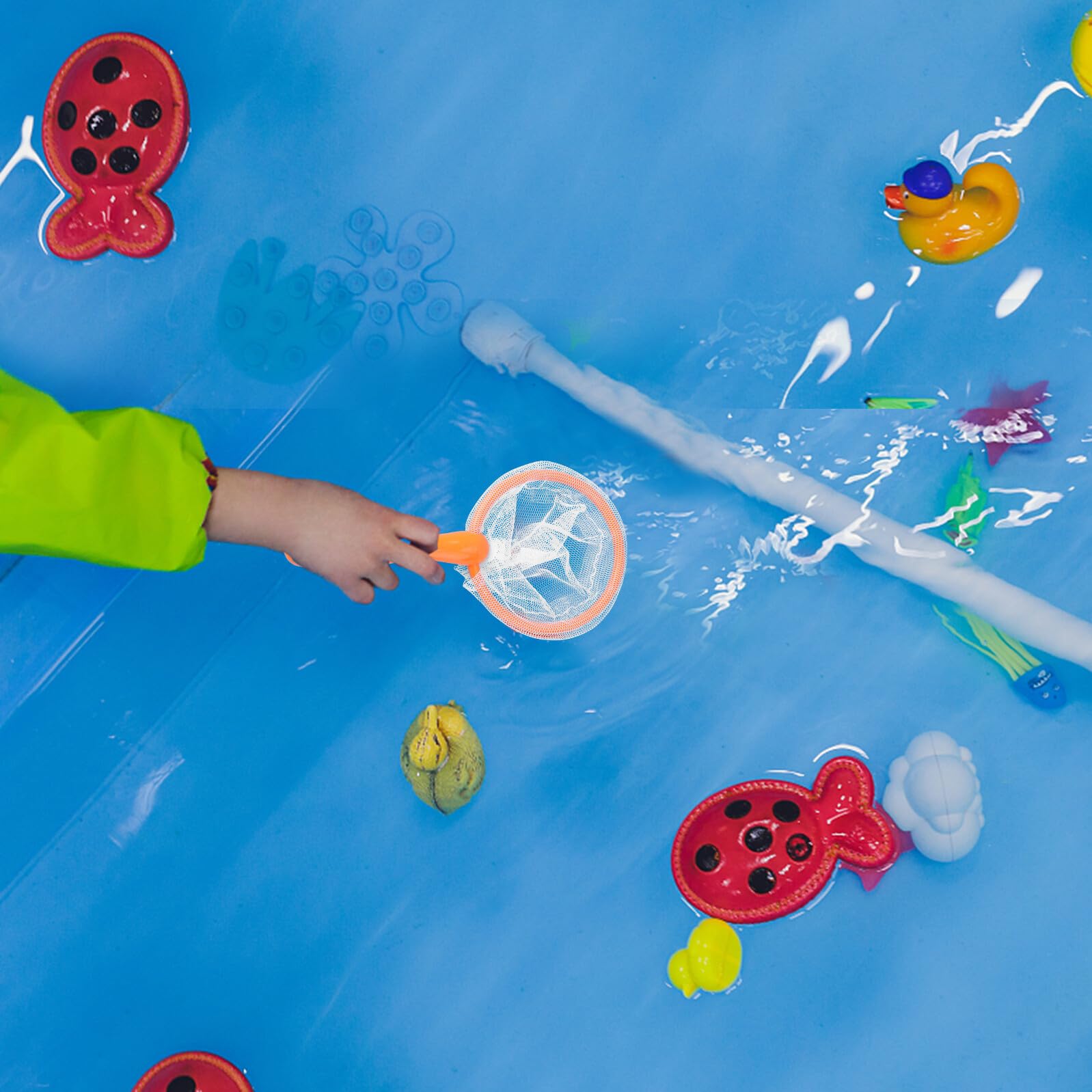 Red de Pesca para Niños 10 Piezas de Plástico, Brail de Mano