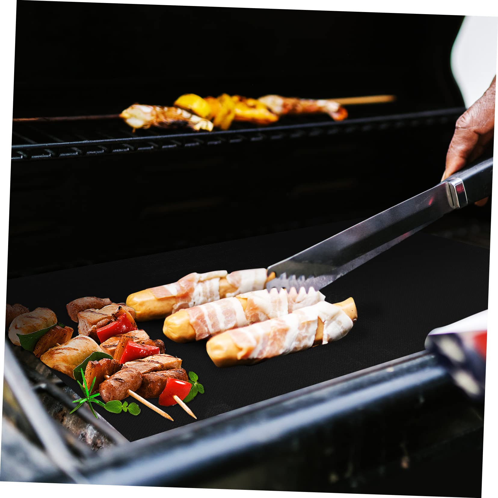 SOIMISS 9pièces Tapis De Four Antiadhésif Doublure Réutilisable Pour Plaque De Cuisson Résistant Chaleur Pour Barbecue Et Cuisson Au Four