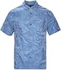 Mens Hawaiian Shirts Silk Botton Down Short Sleeve Shirts Tropical Casual Beach Shirt Camp Shirts