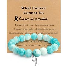 Natural Stone Healing Bracelets for Women Men Inspirational Gifts for Women Cancer Gifts for Public Social Public Event Support Fundraising