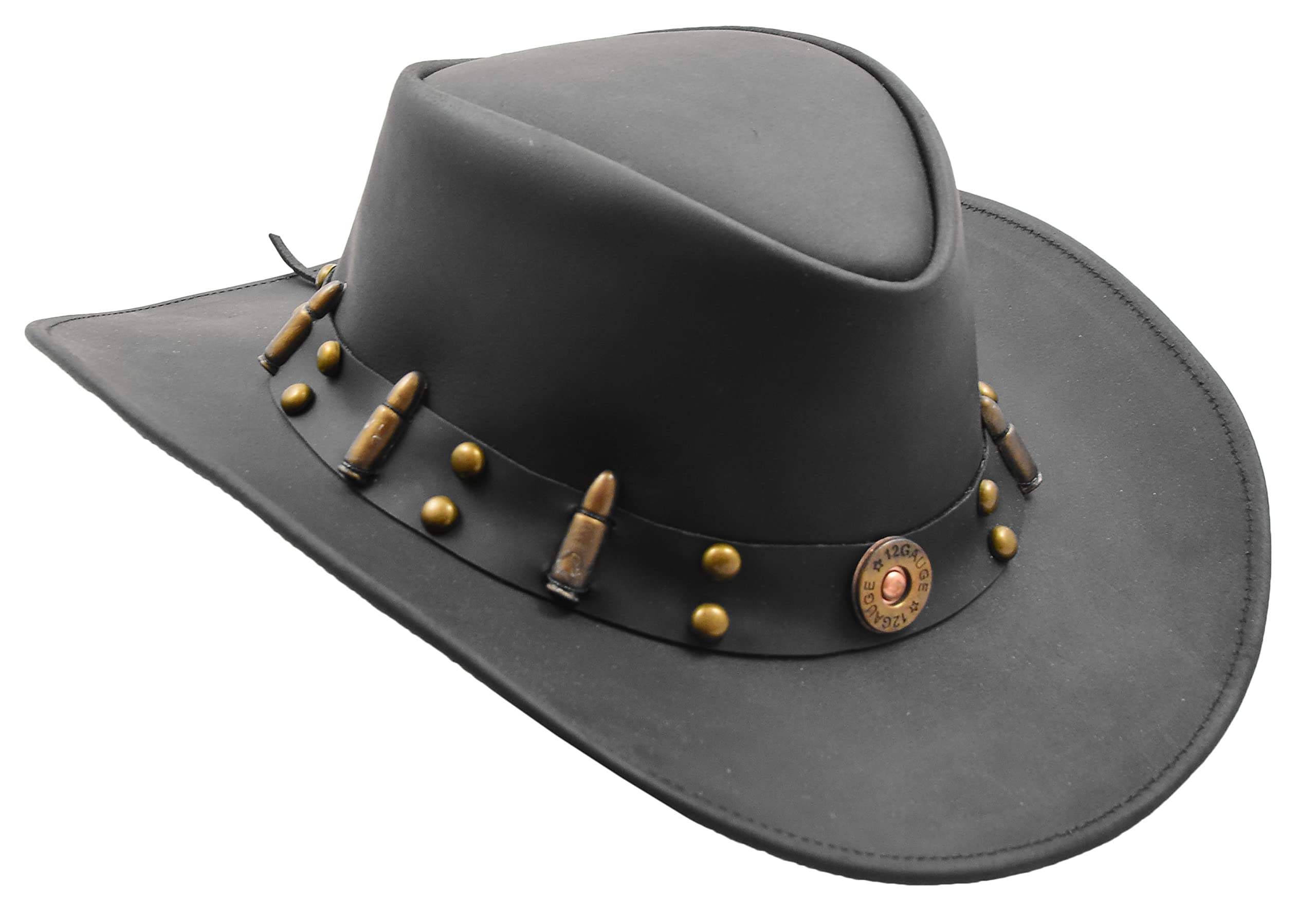 A1 Fashion Goods Unisex Black Western Cowboy Hat Aussie Bush Outback Durable Style Gatto (As8, Alpha, L)