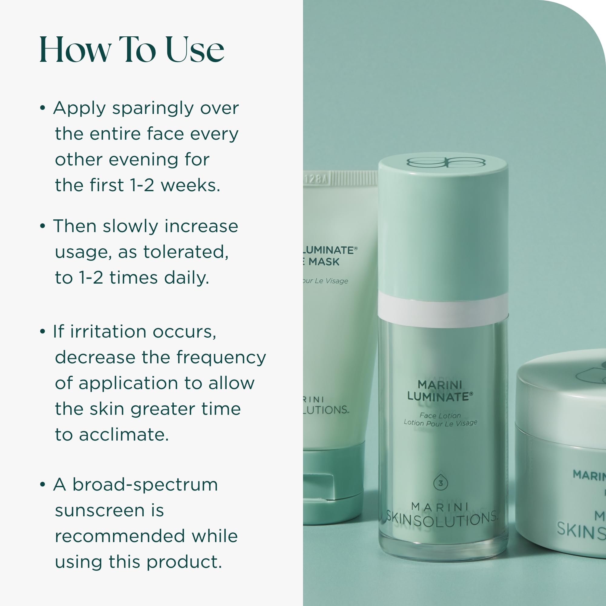 Amazon.com: Marini SkinSolutions Luminate Face Lotion - Reduces