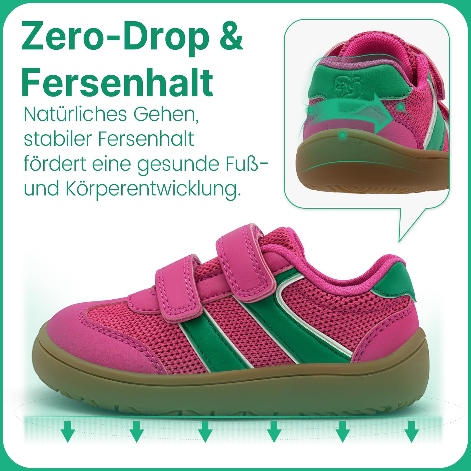 IceUnicorn Barfußschuhe Hausschuhe Kinder Breite Schuhe Kindergarten Jungen