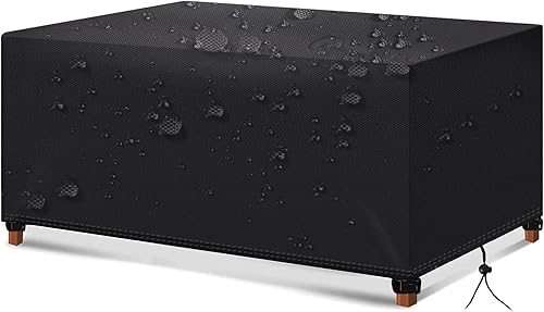 Funda para mesa de exterior, impermeable, para exteriores, juego de muebles de mesa de patio, impermeable, protectora para sillas de mesa de jardín,