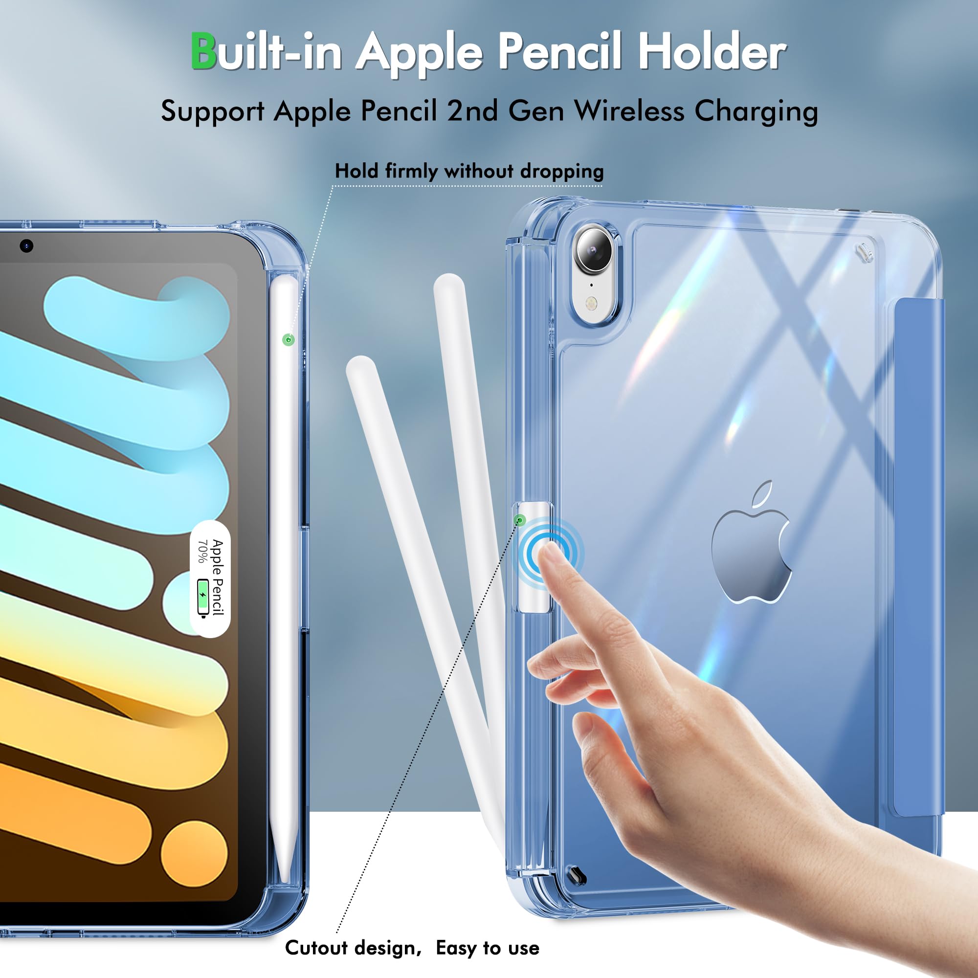 Amazon.com: INFILAND for iPad mini 7 case, iPad mini 7th (A17 Pro