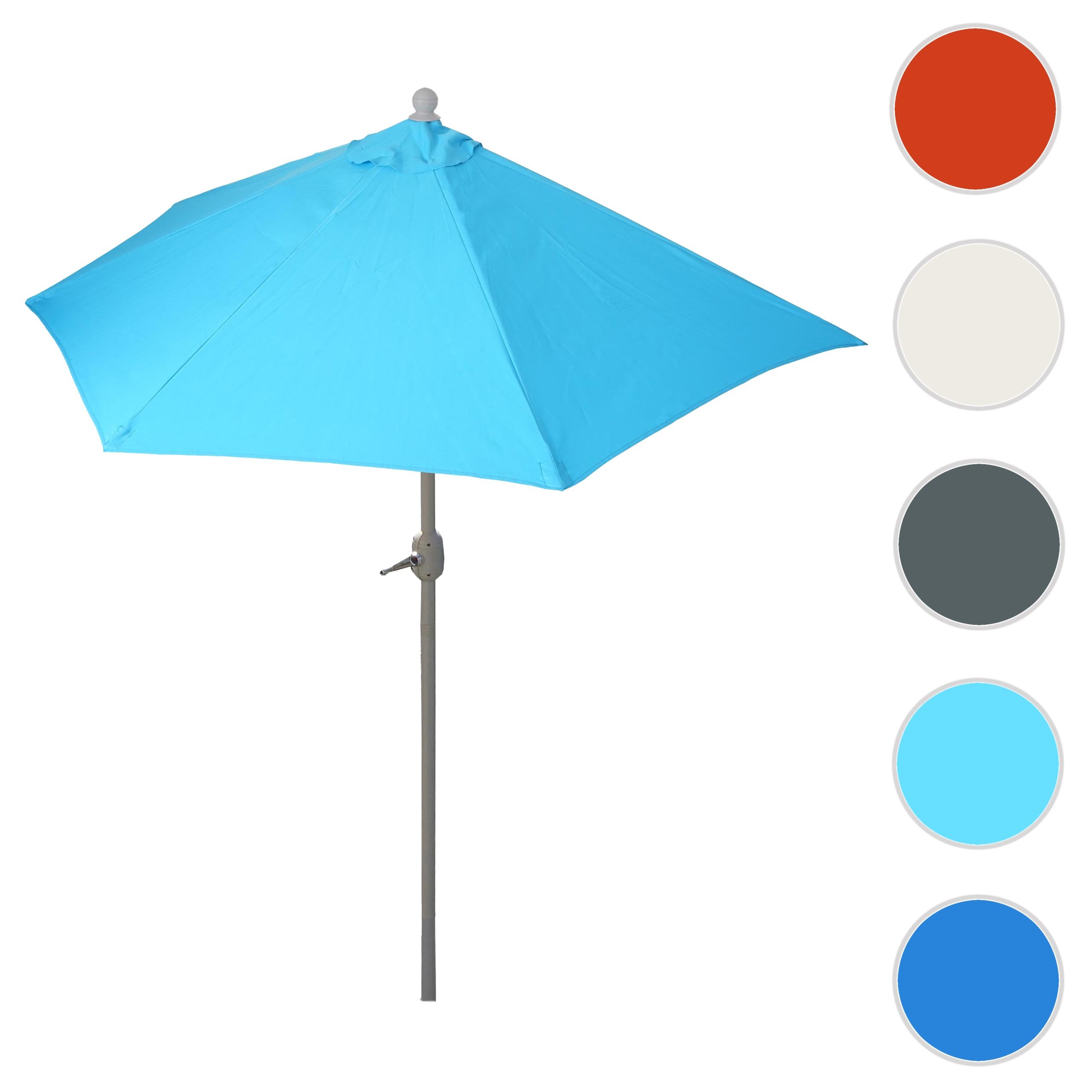 Mendler Aluminiowy półokrągły parasol, UV 50+.